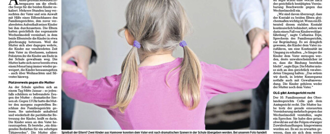 HAZ Polizei nimmt Mutter die Kinder in Schule weg Wechselmodell